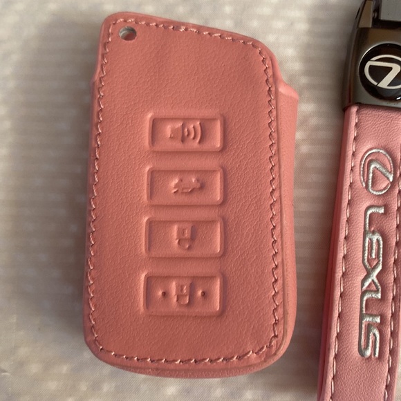 Pink Lexus 2019 RX/NX key fob case and cup holder inserts - Picture 2 of 3